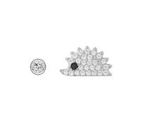 Boucle D'Oreille Vintage, Clou Argent 925 Boucle D'Oreille Zircone Cubique Pavé Hérisson Cz 6.8X6.6mm pour Femme Saint Valentin Bijoux