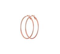 Boucle D'Oreille Vintage, Créoles Or Rose Acier Inoxydable Cercle de 30 mm 40mm pour Femme Mariage Bijoux