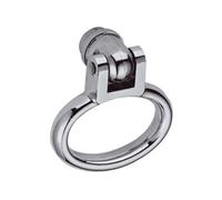 Vachette Boucle double 008488 chromée brillante 7x70 mm à trou 1 portée