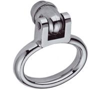 Boucle double chromé brillant 7/70mm à trou 1 portée - VACHETTE - 008488 Noir G