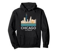 Boucle du Centre-Ville de Chicago Windy City, côté sud, rivière North 312 Sweat à Capuche