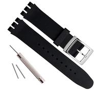 Boucle en acier inoxydable plaqué argent bracelet en caoutchouc de silicone étanche