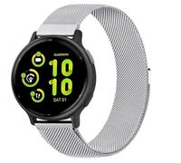 Boucle en acier inoxydable pour Garmin Venu 2 Plus/Vivoactive 5, bracelet de rechange magnétique en maille milanaise de 20 mm pour homme et femme pour Garmin Forerunner 245/55/Venu 2 Plus/Vivoactive 5