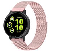 Boucle en acier inoxydable pour Garmin Venu 2 Plus/Vivoactive 5, bracelet de rechange magnétique en maille milanaise de 20 mm pour homme et femme pour Garmin Forerunner 245/55/Venu 2 Plus/Vivoactive 5