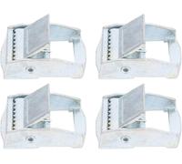 Boucle En Alliage De Zinc, 4 Pièces, Pour Sangle D'arrimage Robuste, Tendeur Fixe, Boucle À Cliquet (25 Mm)