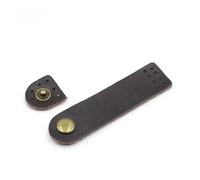 Boucle en cuir Boucle de verrouillage 7.5x2cm Leather Snap Buckles And Sew-On Toggles Multicolor Multiple Sets(Dark Coffee,3 Sets)