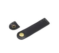 Boucle en cuir Boucle de verrouillage 7.5x2cm Leather Snap Buckles And Sew-On Toggles Multicolor Multiple Sets(Black,6 Sets)