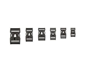 Boucle enfichable pour sac à dos Vaude Steckschnalle 25 Mm Dual Adjust (Black) OS