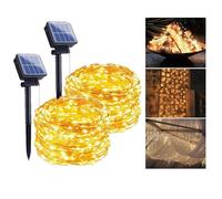 Boucle Lumineuse Led Inf Avec Cellule Solaire 10 Mètres Paquet De 2