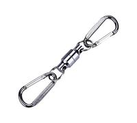 Boucle Magnétique de Pêche Mouche Pêche Magnétique Net Release Clip Suspendu Porte Longe Clip Filet d'atterrissage pour la Pêche à la Mouche(Double-Argent)