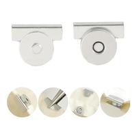 Boucle magnétique sans couture en métal, aucune couture requise Clip de sac magnétique en métal, fermoir de sac à main magnétique, fermeture artisanat de couture, boucle cachée DIY (Silver)