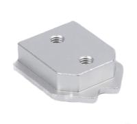 Boucle mâle carrée avancée pour système de suspension rapide Tajima, outil de verrouillage principal en métal pour la modification des outils, accessoires légers 2,8 x 2,5 cm argent