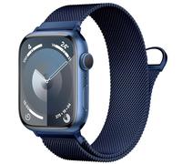 Boucle milanaise en acier inoxydable pour bracelet iWatch Ultra Series 9 8 7 SE 6 5 4 3 2 1 1 - 42 / 44 / 45 / 49 / 38 / 40 / 41 mm, bleu, 42/44/45/49mm
