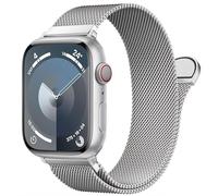 Boucle milanaise en acier inoxydable pour la bande 42/44/45/49/38/40/41mm Hommes et femmes, boucle de maille Remplacement du fermoir magnétique pour les bandes Iwatch Ultra Series 9 8 7 SE 6 5 4 3 2