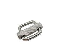 Boucle moletée en Acier Inoxydable 316, Accessoire de Sangle réglable 25/4050mm, Boucle moletée, Boucle de Sangle coulissante(25mm)