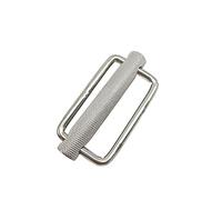 Boucle moletée en Acier Inoxydable 316, Accessoire de Sangle réglable 25/4050mm, Boucle moletée, Boucle de Sangle coulissante(40mm)