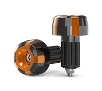 Boucle Moto Coulisseur Guidon Extrémité Poids Poignées Grips Cap | Pour barre équilibrée de vitesse de guidon Suzuki 7/8 "22mm Bouchons d'extrémité de guidon de moto(Orange)