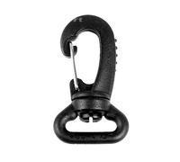 Boucle mousqueton 20 mm 5 pcs. Wisport - Black