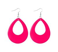 Boucle Oreille Boucles d'oreilles pendantes en acrylique pour femme, style rétro, style Halloween, années 80 et 90, néon, adaptées aux fêtes d'Halloween des années 80 (5cm)