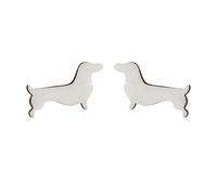 Boucle Oreille Homme d'oreilles Femmes d'oreilles en forme d'animaux mignonnes Bijoux Cadeaux Décorations de Noël Bijoux Femme Acier Inoxydable (Silver, One Size)
