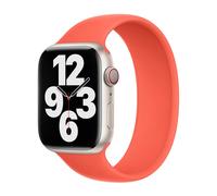 Boucle solo en silicone pour Apple Watch | 38/40/41/42 mm - Taille 9 - Nectarine