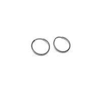 Boucled’oreille 925m fin bague en argent 16.5mm Loi. [AB1411]