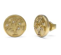 Boucled’oreille Devinez une femme talismanie Jube01443jwygt-u en acier inoxydable doré 12 mm. Centre de vie des arbres., Acier inoxydable, Oxyde de Zirconium, Acier inoxydable, Oxyde de Zirconium