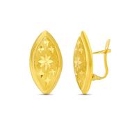 Boucled’oreille Or 18 carats, 22 mm, taille marquise
