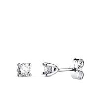 Boucled’oreille Or blanc 18 carats, diamants taille brillant de laboratoire de 4 mm, 0,400 ct, pureté VS2-G, 4 x 4 mm. Fermoir poussette.