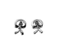 Boucled’oreille Silver 925m Indalo 10 mm Symbole. Circonite en pierre de fermeture de pression