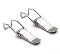 Boucles à bec de canard, 2 pièces, en acier inoxydable 304, verrous ressort for boîtes d'armoires et fenêtres, quincaillerie for portes coulissantes(304 Stainless Steel a 56mm)