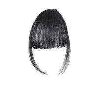 Boucles à clip réalistes femmes naturel wispy front extensions de cheveux faux français droit air duveteux frange perruque cheveux pour un coiffage facile polyvalent A