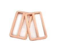 Boucles à glissière Triglides, Lot de 10/20 boucles métalliques 20 à 50 mm, fermoirs réglables for sangles, sacs dos, crochets, accessoires bricolage(Rosegold,32mm-20Pcs)