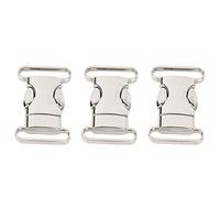 Boucles à libération latérale 3 pièces en acier inoxydable boucle à déclenchement rapide sac d'escalade boucle clip mini boucle de sangle pour cordon de parachute bracelet cordon pour animaux de compa
