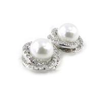 Boucles argent ""Sissi"" Ivoire
