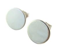 Boucles Argent 'Zen' - 12 mm [P2365]