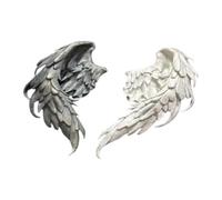 Boucles d ' oreilles à ailes contrastées, parfaites, décontractées, formelles, bijoux contre les allergies, pour ses boucles d ' oreilles