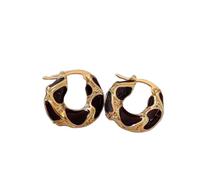 Boucles d’oreilles à cerceaux personnalisées de style français avec un tempérament léger et luxueux et polyvalent des boucles d’oreilles polyvalentes