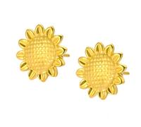 Boucles d ' oreilles à clous floraux, magnifiques, symbolisant le soleil et le, accessoires d ' oreille, bijoux pour dames