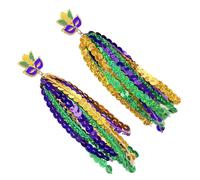 Boucles d ' oreilles à franges longues à la mode, plusieurs couleurs, accessoire de carnaval, idéal pour les Festivals et les sorties nocturnes