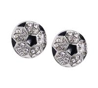 Boucles d ' oreilles à tige en forme d ' éventail | Paire en alliage inspirée du ballon avec design post-back pour les soirées d ' événements, association facile des