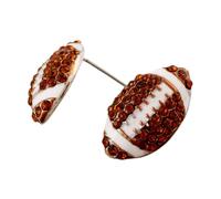 Boucles d ' oreilles à tige en forme d ' éventail | Paire en alliage inspirée du ballon avec design post-back pour les soirées d ' événements, association facile des