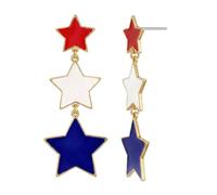 Boucles d ' oreilles à tige uniques inspirées des fiertés nationales, accessoires confortables sur le thème du jour de l ' indépendance pour femmes et filles, bijoux du jour de l ' indépendance