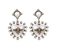 Boucles d ' oreilles abeille pour femmes filles mariage fiançailles perle tempérament Brincos bijoux de mode coréenne perle pour goujons pour Vintage boucle d ' oreille pour or