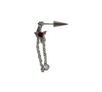 Boucles d ' oreilles ailes de démons, chaîne en acier inoxydable, bijoux de corps, accessoires de perçage gothiques pour les amateurs de mode