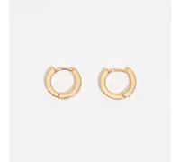 Boucles d’oreilles anneau mini doré logo multicolore UN