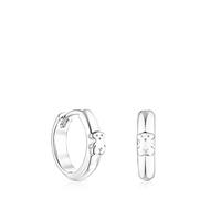 Boucles d’oreilles anneau ourson TOUS Basics en argent