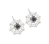Boucles d ' oreilles araignées essentielles d ' Halloween pour les festivals de musique, fêtes gothiques avec styles punk, concerts à l ' esthétique sombre, clous d ' oreille en alliage