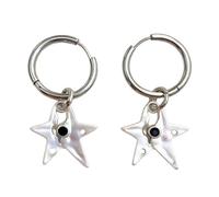 Boucles d ' oreilles asymétriques en forme d ' étoile, bijoux d ' oreille en métal robuste, décoration d ' oreille, idées cadeaux pour, boucles d ' oreilles en alliage