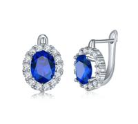 Boucles d ' oreilles avec pierres précieuses arc-en-ciel, fermeture sécurisée, alliage sophistiqué, bijoux de conversion jour/nuit, clous d ' oreilles multicolores sophistiqués